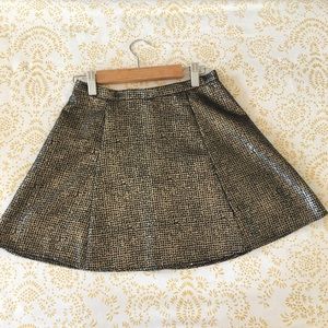 Gold Mini Skirt